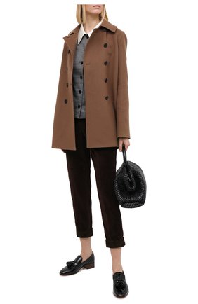 Женские хлопковые брюки DOLCE & GABBANA темно-коричневого цвета по цене 59950 руб., арт. FTAY0T/FUWC5 | Фото 2 Женские хлопковые брюки DOLCE & GABBANA темно-коричневого цвета, арт. FTAY0T/FUWC5 | Фото 2