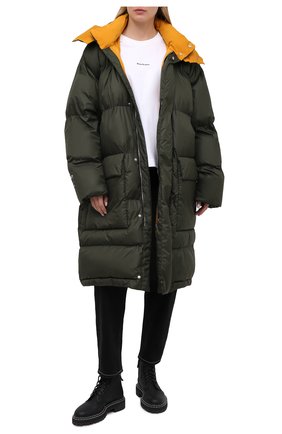 Женский пуховик STELLA MCCARTNEY хаки цвета по цене 158000 руб., арт. 601725/SPN04 | Фото 2 Женский пуховик STELLA MCCARTNEY хаки цвета, арт. 601725/SPN04 | Фото 2