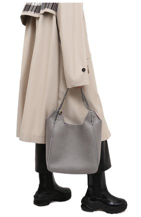 Женский сумка-тоут STELLA MCCARTNEY светло-серого цвета по цене 66050 руб., арт. 700107/W8719 | Фото 2 Женский сумка-тоут STELLA MCCARTNEY светло-серого цвета, арт. 700107/W8719 | Фото 2