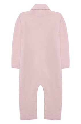 Детский кашемировый комбинезон BABY T розового цвета по цене 18800 руб., арт. 20AIC881TZ/18M-3A | Фото 2 Детский кашемировый комбинезон BABY T розового цвета, арт. 20AIC881TZ/18M-3A | Фото 2