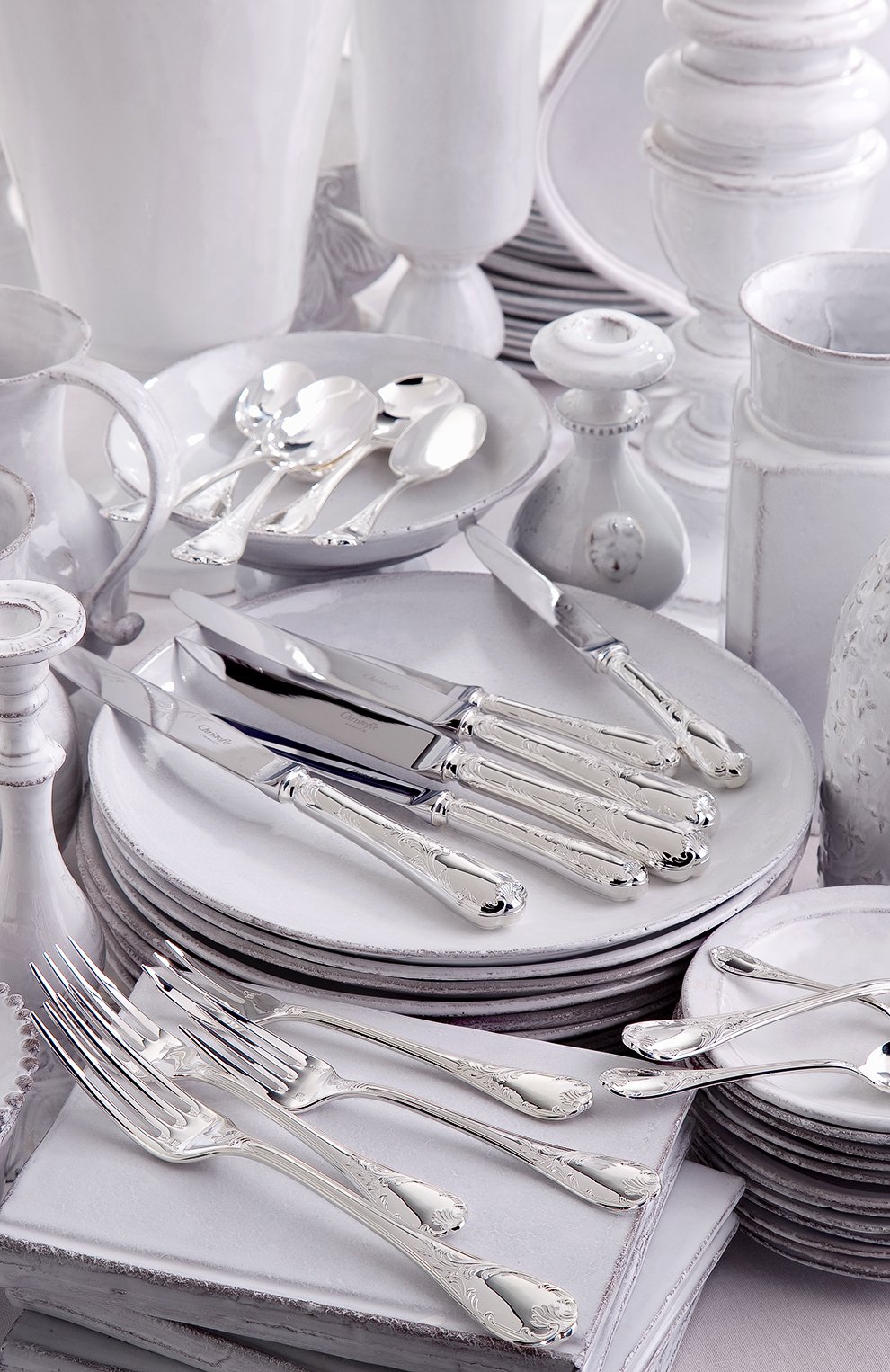 Вилка десертная marly silver plated CHRISTOFLE серебряного цвета, арт. 00038015 | Фото 2 (Интерьер_коллекция: Marly (Silver Plated); Ограничения доставки: fragile-2)