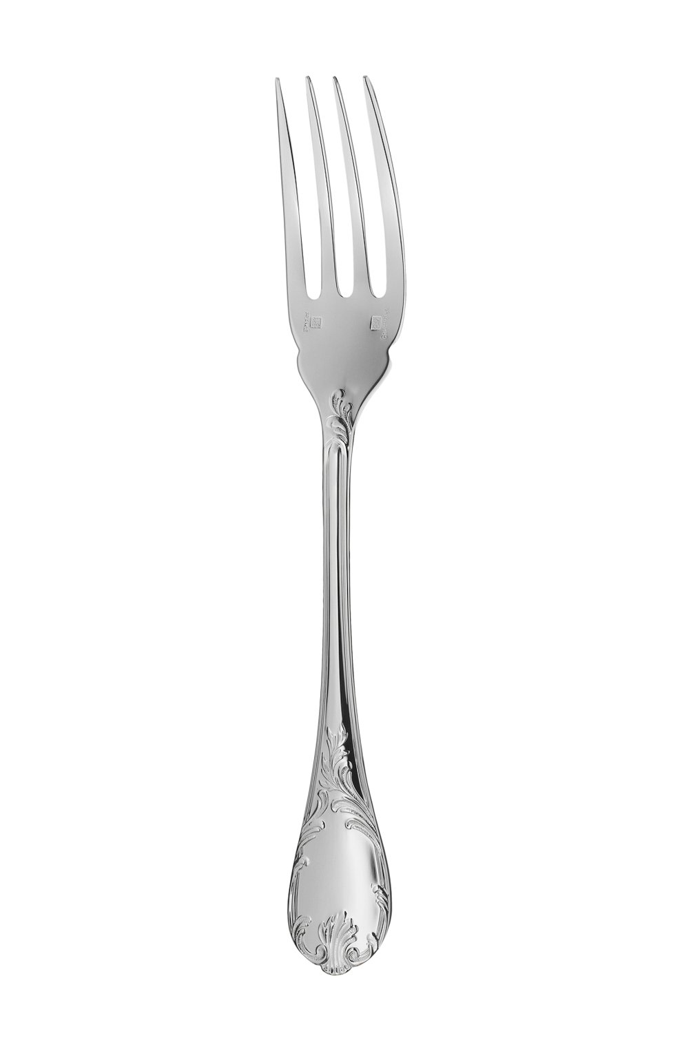 Вилка для рыбы marly silver plated CHRISTOFLE серебряного цвета, арт. 00038021 | Фото 1 (Интерьер_коллекция: Marly (Silver Plated); Ограничения доставки: fragile-2)