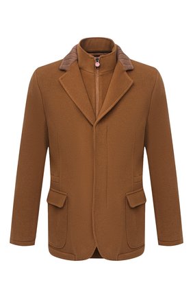 Мужская кашемировая куртка KITON коричневого цвета по цене 554000 руб., арт. UW0770V03T74 | Фото 1 Мужская кашемировая куртка KITON коричневого цвета, арт. UW0770V03T74 | Фото 1 (Материал внешний: Шерсть; Материал подклада: Купро; Рукава: Длинные; Мужское Кросс-КТ: Верхняя одежда, шерсть и кашемир; Стили: Кэжуэл; Кросс-КТ: Куртка)