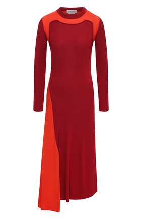 Женское шерстяное платье ALEXANDER MCQUEEN красного цвета по цене 140500 руб., арт. 633700/Q1AQ0 | Фото 1 Женское шерстяное платье ALEXANDER MCQUEEN красного цвета, арт. 633700/Q1AQ0 | Фото 1