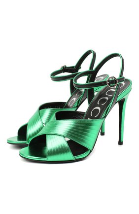 Женские кожаные босоножки betsy GUCCI зеленого цвета по цене 68900 руб., арт. 626718/BJ8S0 | Фото 1 Женские кожаные босоножки betsy GUCCI зеленого цвета, арт. 626718/BJ8S0 | Фото 1