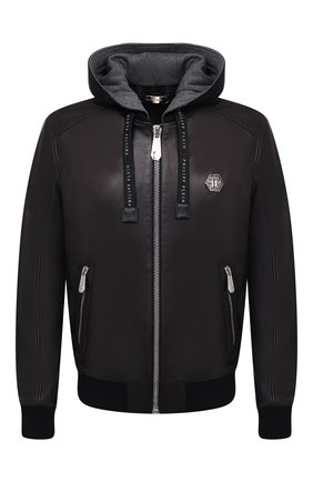 Мужской кожаный бомбер PHILIPP PLEIN черного цвета по цене 260790 руб., арт. F20C MLB1185 PLE010N | Фото 1 Мужской кожаный бомбер PHILIPP PLEIN черного цвета, арт. F20C MLB1185 PLE010N | Фото 1