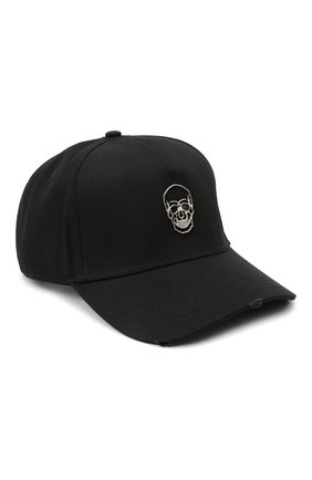 Мужской хлопковая бейсболка PHILIPP PLEIN черного цвета по цене 26100 руб., арт. A20A UAC0051 PTE003N | Фото 1 Мужской хлопковая бейсболка PHILIPP PLEIN черного цвета, арт. A20A UAC0051 PTE003N | Фото 1