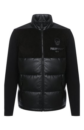 Мужская комбинированная куртка PHILIPP PLEIN черного цвета по цене 339300 руб., арт. A20C MLB1267 PLE010N | Фото 1 Мужская комбинированная куртка PHILIPP PLEIN черного цвета, арт. A20C MLB1267 PLE010N | Фото 1