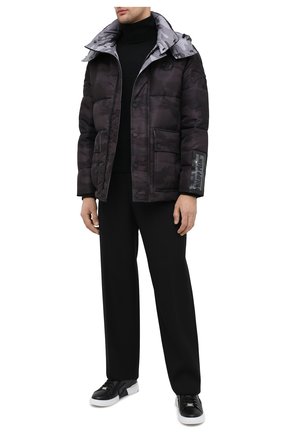 Мужская пуховая куртка PHILIPP PLEIN хаки цвета по цене 234900 руб., арт. A20C MRB1578 PNY002N | Фото 2 Мужская пуховая куртка PHILIPP PLEIN хаки цвета, арт. A20C MRB1578 PNY002N | Фото 2