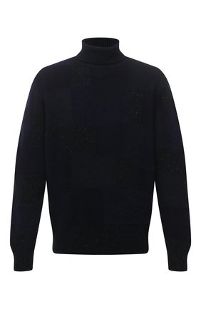 Мужской свитер из кашемира и шерсти ERMENEGILDO ZEGNA темно-синего цвета по цене 154000 руб., арт. UVF50/120 | Фото 1 Мужской свитер из кашемира и шерсти ERMENEGILDO ZEGNA темно-синего цвета, арт. UVF50/120 | Фото 1
