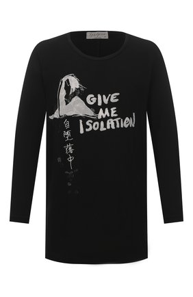 Мужская хлопковый лонгслив YOHJI YAMAMOTO черного цвета по цене 38300 руб., арт. HR-T23-075 | Фото 1 Мужская хлопковый лонгслив YOHJI YAMAMOTO черного цвета, арт. HR-T23-075 | Фото 1 (Рукава: Длинные; Материал внешний: Хлопок)