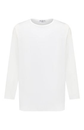 Мужская хлопковый лонгслив YOHJI YAMAMOTO белого цвета по цене 26200 руб., арт. HR-T03-070 | Фото 1 Мужская хлопковый лонгслив YOHJI YAMAMOTO белого цвета, арт. HR-T03-070 | Фото 1