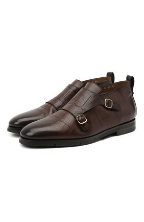Мужские кожаные ботинки SANTONI коричневого цвета по цене 79950 руб., арт. MCNC16737SI5AGTKT60 | Фото 1 Мужские кожаные ботинки SANTONI коричневого цвета, арт. MCNC16737SI5AGTKT60 | Фото 1