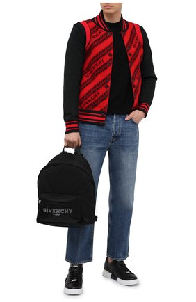 Мужской текстильный рюкзак GIVENCHY черно-белого цвета по цене 87200 руб., арт. BK500JK10B | Фото 2 Мужской текстильный рюкзак GIVENCHY черно-белого цвета, арт. BK500JK10B | Фото 2