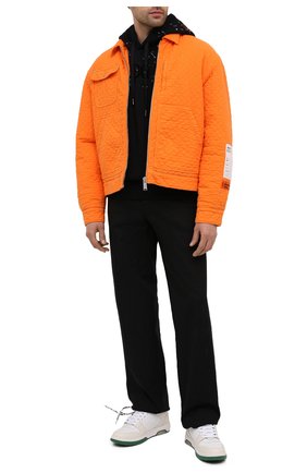 Мужские кожаные кеды out of office OFF-WHITE белого цвета по цене 35900 руб., арт. 0MIA189F20LEA0010155 | Фото 2 Мужские кожаные кеды out of office OFF-WHITE белого цвета, арт. 0MIA189F20LEA0010155 | Фото 2
