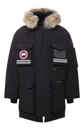 Мужская пуховая парка snow mantra с меховой отделкой CANADA GOOSE темно-синего цвета по цене 160500 руб., арт. 9501M | Фото 1 Мужская пуховая парка snow mantra с меховой отделкой CANADA GOOSE темно-синего цвета, арт. 9501M | Фото 1