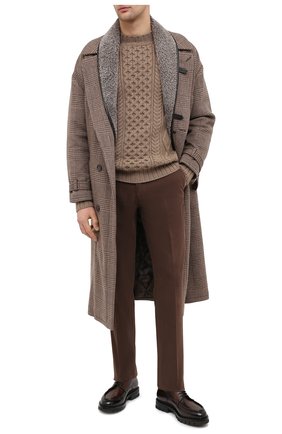 Мужской кожаные дерби SANTONI коричневого цвета по цене 96400 руб., арт. MCC016298ML6HPHRT40 | Фото 2 Мужской кожаные дерби SANTONI коричневого цвета, арт. MCC016298ML6HPHRT40 | Фото 2