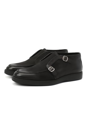 Мужские кожаные ботинки SANTONI черного цвета по цене 55950 руб., арт. MGDT17104NERACUXN51 | Фото 1 Мужские кожаные ботинки SANTONI черного цвета, арт. MGDT17104NERACUXN51 | Фото 1
