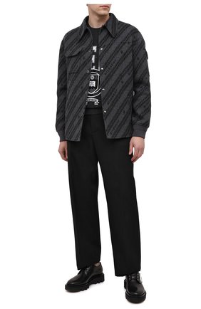 Мужской кожаные дерби GIVENCHY черного цвета по цене 82300 руб., арт. BH102UH0KF | Фото 2 Мужской кожаные дерби GIVENCHY черного цвета, арт. BH102UH0KF | Фото 2