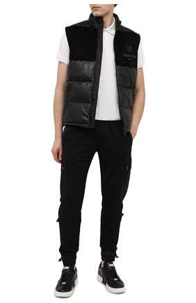 Мужское хлопковое поло MONCLER белого цвета по цене 22200 руб., арт. F2-091-8A711-00-84556 | Фото 2 Мужское хлопковое поло MONCLER белого цвета, арт. F2-091-8A711-00-84556 | Фото 2