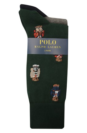 Мужские комплект их двух пар носков POLO RALPH LAUREN зеленого цвета по цене 2490 руб., арт. 449767219 | Фото 1 Мужские комплект их двух пар носков POLO RALPH LAUREN зеленого цвета, арт. 449767219 | Фото 1