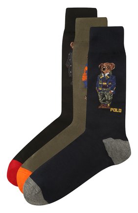Мужские комплект их трех пар носков POLO RALPH LAUREN разноцветного цвета по цене 3970 руб., арт. 449824757 | Фото 1 Мужские комплект их трех пар носков POLO RALPH LAUREN разноцветного цвета, арт. 449824757 | Фото 1