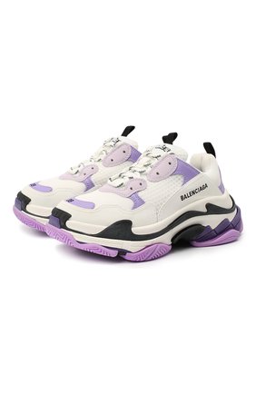 Женские комбинированные кроссовки triple s BALENCIAGA сиреневого цвета по цене 86050 руб., арт. 524039/W090M | Фото 1 Женские комбинированные кроссовки triple s BALENCIAGA сиреневого цвета, арт. 524039/W090M | Фото 1
