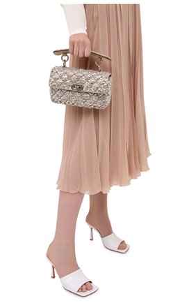 Женская сумка valentino garavani rockstud spike VALENTINO бежевого цвета по цене 299500 руб., арт. UW2B0123/DFH | Фото 2 Женская сумка valentino garavani rockstud spike VALENTINO бежевого цвета, арт. UW2B0123/DFH | Фото 2