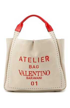 Женский сумка-шопер atelier medium VALENTINO бежевого цвета по цене 175000 руб., арт. UW0B0H85/NIZ | Фото 1 Женский сумка-шопер atelier medium VALENTINO бежевого цвета, арт. UW0B0H85/NIZ | Фото 1