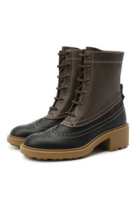 Женские кожаные ботинки franne CHLOÉ коричневого цвета по цене 64950 руб., арт. CHC20W38136 | Фото 1 Женские кожаные ботинки franne CHLOÉ коричневого цвета, арт. CHC20W38136 | Фото 1 (Материал внутренний: Натуральная кожа; Подошва: Платформа; Женское Кросс-КТ: Военные ботинки; Каблук высота: Низкий)