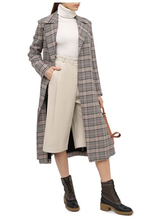 Женские кожаные ботинки franne CHLOÉ коричневого цвета по цене 64950 руб., арт. CHC20W38136 | Фото 2 Женские кожаные ботинки franne CHLOÉ коричневого цвета, арт. CHC20W38136 | Фото 2 (Материал внутренний: Натуральная кожа; Подошва: Платформа; Женское Кросс-КТ: Военные ботинки; Каблук высота: Низкий)