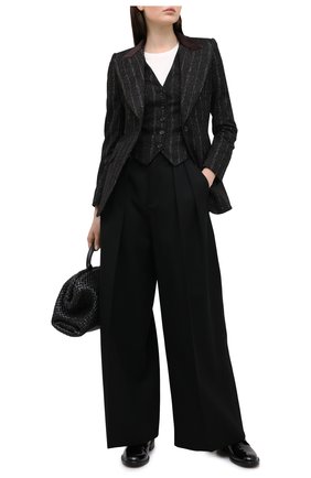 Женский жилет DOLCE & GABBANA черного цвета по цене 59950 руб., арт. F79H5T/FRMDW | Фото 2 Женский жилет DOLCE & GABBANA черного цвета, арт. F79H5T/FRMDW | Фото 2