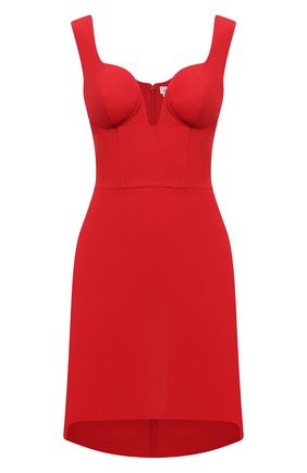 Женское платье из шерсти и шелка ALEXANDER MCQUEEN красного цвета по цене 190500 руб., арт. 640032/QJAAA | Фото 1 Женское платье из шерсти и шелка ALEXANDER MCQUEEN красного цвета, арт. 640032/QJAAA | Фото 1