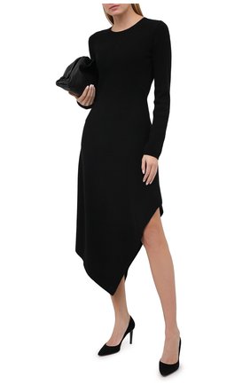 Женская замшевые туфли SANTONI черного цвета по цене 47550 руб., арт. WDA058871HA2TLKSN01 | Фото 2 Женская замшевые туфли SANTONI черного цвета, арт. WDA058871HA2TLKSN01 | Фото 2