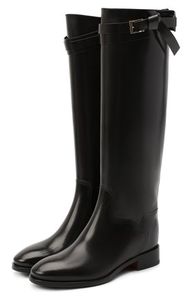 Женские кожаные сапоги SANTONI черного цвета по цене 105500 руб., арт. WSNH58990BJ2NLESN20 | Фото 1 Женские кожаные сапоги SANTONI черного цвета, арт. WSNH58990BJ2NLESN20 | Фото 1