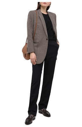 Женские кожаные лоферы SANTONI темно-коричневого цвета по цене 55650 руб., арт. WUQR59036BYRAILKT50 | Фото 2 Женские кожаные лоферы SANTONI темно-коричневого цвета, арт. WUQR59036BYRAILKT50 | Фото 2