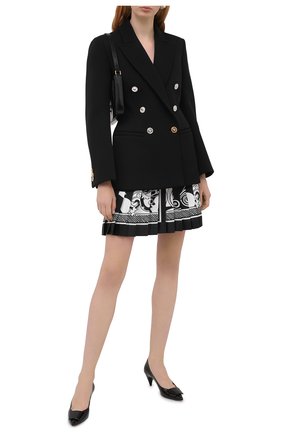 Женский шерстяной жакет VERSACE черного цвета по цене 299500 руб., арт. A87929/A236491 | Фото 2 Женский шерстяной жакет VERSACE черного цвета, арт. A87929/A236491 | Фото 2