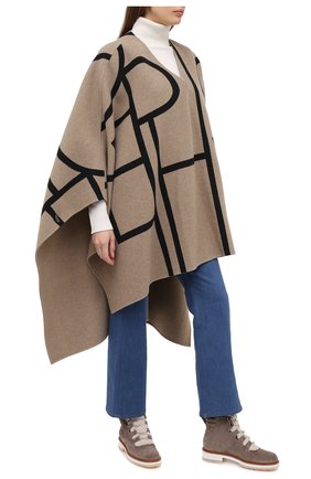 Женские замшевые ботинки SANTONI серого цвета по цене 65150 руб., арт. WTSL58814R0CAYPBM40 | Фото 2 Женские замшевые ботинки SANTONI серого цвета, арт. WTSL58814R0CAYPBM40 | Фото 2