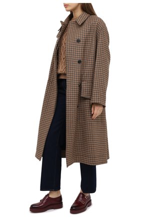Женская кожаные монки SANTONI бордового цвета по цене 51650 руб., арт. WUHW59042B0RNLESB50 | Фото 2 Женская кожаные монки SANTONI бордового цвета, арт. WUHW59042B0RNLESB50 | Фото 2