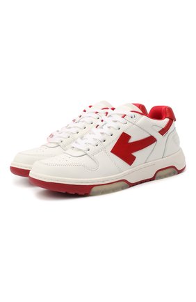 Женские кожаные кроссовки OFF-WHITE красного цвета по цене 35900 руб., арт. 0WIA259F20LEA0010125 | Фото 1 Женские кожаные кроссовки OFF-WHITE красного цвета, арт. 0WIA259F20LEA0010125 | Фото 1