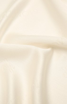 Женский шарф из шерсти и шелка MONCLER белого цвета по цене 35400 руб., арт. F2-093-3C714-00-A0149 | Фото 2 Женский шарф из шерсти и шелка MONCLER белого цвета, арт. F2-093-3C714-00-A0149 | Фото 2