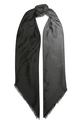 Женская шаль из шелка и шерсти VALENTINO серого цвета по цене 52400 руб., арт. UW0EB104/ZVG | Фото 1 Женская шаль из шелка и шерсти VALENTINO серого цвета, арт. UW0EB104/ZVG | Фото 1