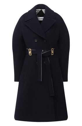 Женское шерстяное пальто LANVIN темно-синего цвета по цене 317500 руб., арт. RW-C0126K-4724-H20 | Фото 1 Женское шерстяное пальто LANVIN темно-синего цвета, арт. RW-C0126K-4724-H20 | Фото 1