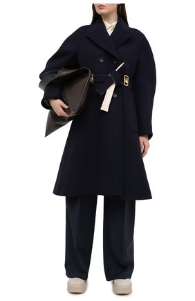 Женское шерстяное пальто LANVIN темно-синего цвета по цене 317500 руб., арт. RW-C0126K-4724-H20 | Фото 2 Женское шерстяное пальто LANVIN темно-синего цвета, арт. RW-C0126K-4724-H20 | Фото 2