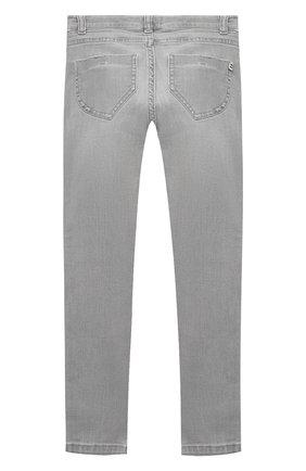 Детские джинсы ERMANNO SCERVINO серого цвета по цене 20950 руб., арт. 47I JL06 JNS/4-8 | Фото 2 Детские джинсы ERMANNO SCERVINO серого цвета, арт. 47I JL06 JNS/4-8 | Фото 2