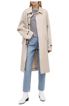 Женская хлопковая футболка DOLCE & GABBANA серого цвета по цене 37750 руб., арт. F8M68Z/G7WXD | Фото 2 Женская хлопковая футболка DOLCE & GABBANA серого цвета, арт. F8M68Z/G7WXD | Фото 2