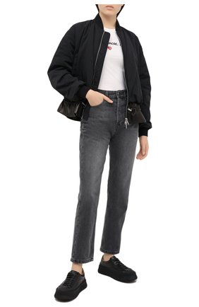 Женская хлопковая футболка DOLCE & GABBANA белого цвета по цене 44850 руб., арт. F8M68Z/G7XCA | Фото 2 Женская хлопковая футболка DOLCE & GABBANA белого цвета, арт. F8M68Z/G7XCA | Фото 2