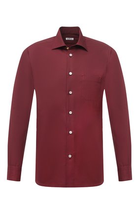 Мужская хлопковая рубашка KITON бордового цвета по цене 75700 руб., арт. UMCNERK0740904 | Фото 1 Мужская хлопковая рубашка KITON бордового цвета, арт. UMCNERK0740904 | Фото 1