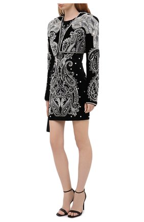 Женский жакет из вискозы и шелка BALMAIN черного цвета по цене 557000 руб., арт. UF17751/A066 | Фото 2 Женский жакет из вискозы и шелка BALMAIN черного цвета, арт. UF17751/A066 | Фото 2