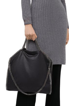 Женский сумка falabella STELLA MCCARTNEY темно-серого цвета по цене 71550 руб., арт. 234387/W9132 | Фото 2 Женский сумка falabella STELLA MCCARTNEY темно-серого цвета, арт. 234387/W9132 | Фото 2